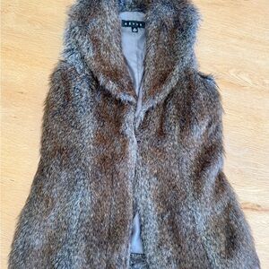 Brown Faux Fur Vest